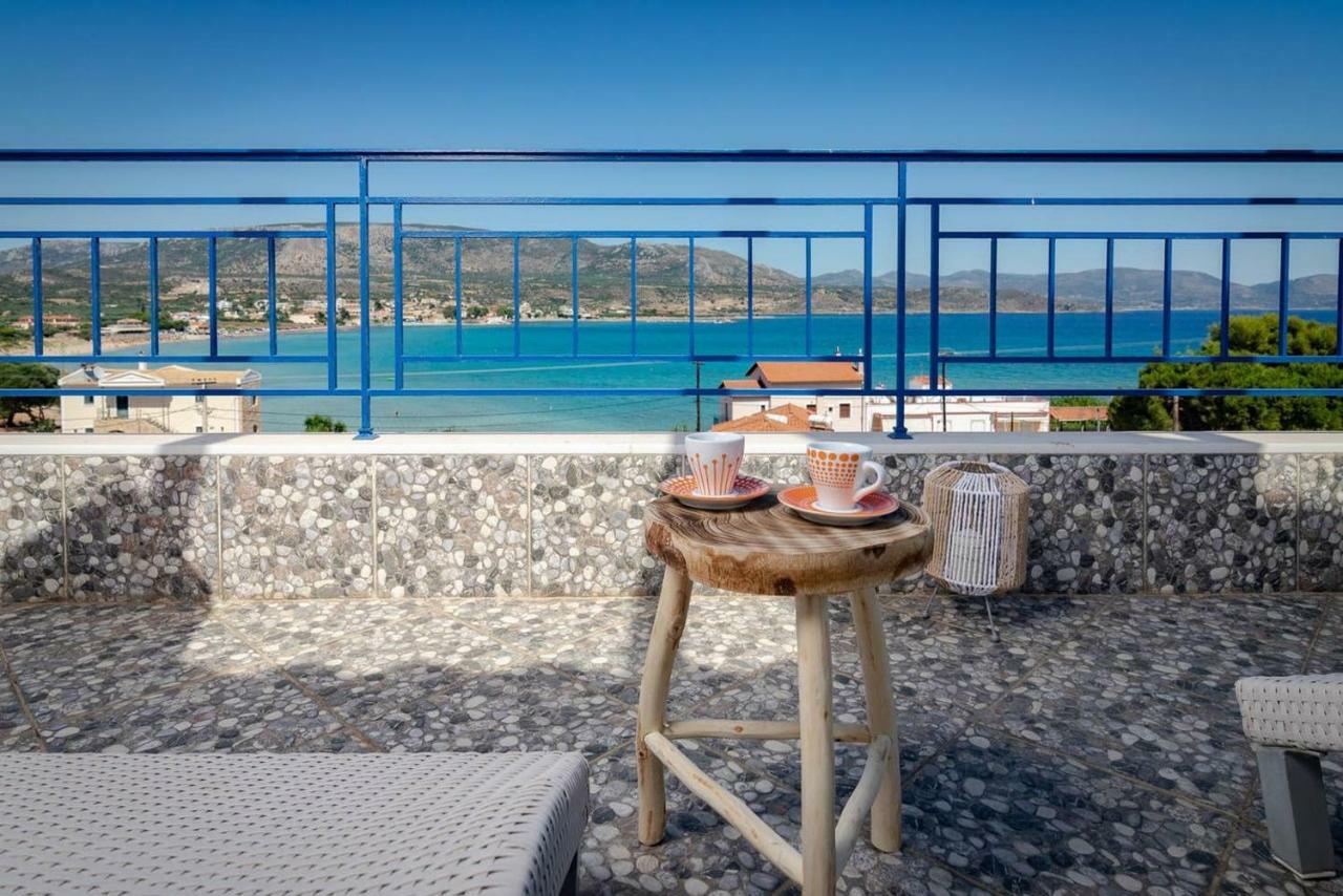 Seaview Flat Steps To The Beach Karavostasi  Buitenkant foto